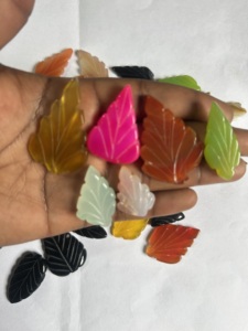 แกะสลักใบนิลธรรมชาติหลายสีสำหรับทำเครื่องประดับอัญมณีหลากขนาด - Product Image 2