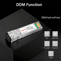 Modul SFP Yunvo SFP-10G-SR 10G SFP+ SR 850nm 300m DDM Duplex LC MMF untuk Pusat Data FTTX