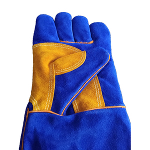 <b>Red</b> Cow Split Leather Premium Quality Welding <b>Gloves</b> XL Size Full Welted Fleece Cotton Lining Waterproof Anti-Slip Welding <b>Glove</b> - Product Image 6