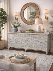 Luxury Modern Bone Inlay 3-Drawer Chest Handmade Eco-Friendly Durable Adjustable Large Capacity <b>Portable</b> <b>Wardrobes</b> Cabinet Home - Product Image 3