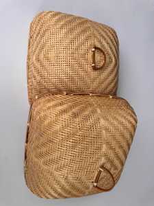 Handwoven Bamboo Food Cover Square Dish Cover Kitchen <b>Table</b> Natural Woven Food <b>Protector</b> Fruit Bread 14 Inch Supplier - Product Image 6