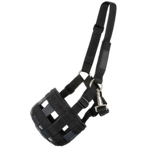 Nouveau design, muselière pour cheval en nylon de haute qualité, rembourrage doux, sangles réglables, légère, pour la protection lors du pâturage, confort maximal - Product Image 3