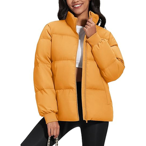 Custom Made Ladies <b>Quilted</b> Bubble Puffer Jacket Cotton Filled <b>Winter</b> Warm Windproof OEM Wholesale Supply Customizable Design - Product Image 1