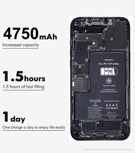 <span class=keywords><strong>Batterie</strong></span> Li-Ion de diagnostic de santé Wenxi 100% nouvellement mise à niveau pour 12/13/Mini/14/15 Pro Max-12-Month garantie jusqu'à 500 + cycles - Product Image 3