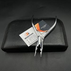 Pinzas Profesionales para Extensiones de Cabello, Acero Inoxidable de Grado Quirúrgico, 2 Orificios, Micro Bread, Logotipo Personalizado OEM, Uso Comercial, Beautivia - Product Image 6