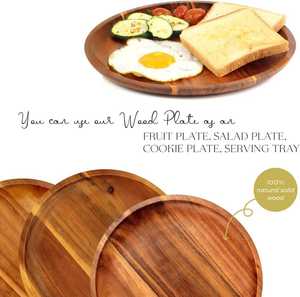 Plato de madera de la mejor calidad para frutos secos, para fiestas, almacenamiento de frutos secos y nueces, dividido, para el hogar, sala de estar, a bajo precio. - Product Image 3