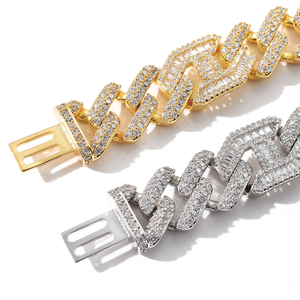 Pulsera de Eslabones Cubanos con Micro Pavé de Diamantes de Moissanita de Alta Demanda para Moda Hip Hop, Disponible a un Precio Accesible - Product Image 6
