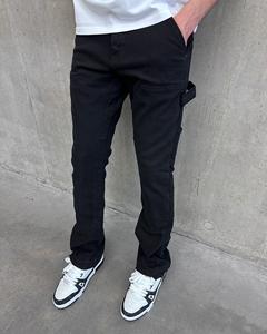 Luxury Men Casual Wear Men's Pants Washed / Customized Men <b>Trousers</b> With Elastic Waist and Side Pockets - Product Image 1