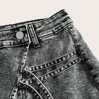 Shorts en jean vintage pour femmes, en coton lavé, décontractés, écologiques, respirants, séchage rapide, personnalisables, couleur claire
