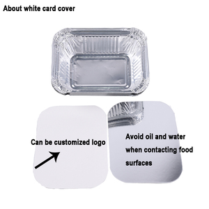 OEM Logo Nhôm Lá Pan Dùng Một Lần Takeaway Container Thực Phẩm Nhôm Lá Khay Kích Thước Nhỏ Nhôm Lá Container Với Nắp - Product Image 4