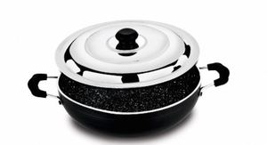 Olla Kadai de Acero Inoxidable Resistente con Base de Inducción para Cocinar y Freír de Forma Tradicional con Asa Resistente - Product Image 2