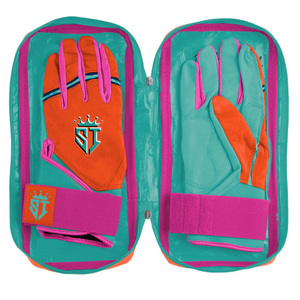 Guantes de Bateo Shahi Impex en Naranja, Verde y Rosa, Edición Limitada, Calidad Premium, 100% Cuero CABRETTA, 0.09mm de Grosor, Ligeros - Product Image 6