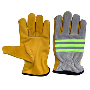 Guantes de Trabajo de Alta Calidad para Protección de Manos, Guantes de Bombero de Cuero Recién Llegados, los Mejores Guantes de Bombero de Fabricación - Product Image 1
