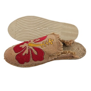 Customized Size Customized Design Available in Unique Design Jute Fabric Espadrille Sandals with Synthetic Lining Rubber Outsole - Product Image 1