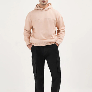 Sweat à capuche pour homme en coton 100% de couleur unie, design tendance, taille personnalisée, dernière collection, avec poche, vêtement décontracté pour l'hiver - Product Image 1