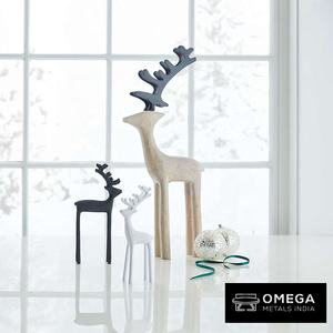 High Quality White Matte Aluminium <b>Reindeer</b> Sculpture for Christmas Decoration Wholesale <b>Reindeer</b> Manufacturer - Product Image 2