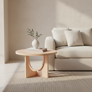 Mesa de Centro Moderna de Vietnam, Madera de Caucho Resistente, Chapa de MDF, Roble KD, Muebles para Sala de Estar, Diseño Decorativo PKP, 1 Año de Garantía - Product Image 2