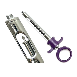 Seringue auto-aspirante passive dentaire Azicon - Poignée en plastique, acier inoxydable, seringues d'anesthésie locale dentaire réutilisables - Product Image 1
