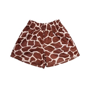 Solid Heavyweight Double <b>Layer</b> Custom Digital Printing Breathable Quick Dry Thick Basketball 5inch Animal Mesh Shorts for Men - Product Image 2