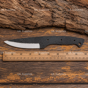 Cuchillo de Camping de Acero al Carbono Forjado a Mano con Hoja en Blanco Tipo Drop Point, Servicio de Fabricación al por Mayor para Fabricantes de Cuchillos Personalizados OEM - Product Image 6