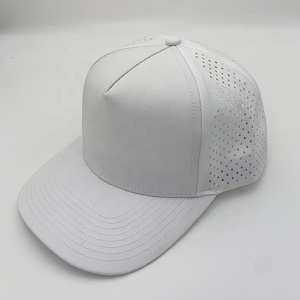 Low MOQ 6-Panel Trucker Cap Custom 3D Embroidery Logo <b>Waterproof</b> Breathable Canvas Unisex Adult Sports Dad <b>Hat</b> - Product Image 3