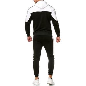 2025 nuevo diseño, venta al por mayor, ropa de calle con capucha para hombre, chándal para entrenamiento de gimnasia, conjunto de 2 piezas, logotipo personalizado, colores 100% - Product Image 3