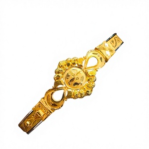 22K Solid Gold Bangle for Women Authentic 916 Yellow Gold Traditional Mandala Coin Bracelet Ethnic Bridal Jewelry <b>Gift</b> - Product Image 2