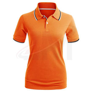 Polo transpirable de talla grande para mujer al precio más bajo, camiseta polo con bordado personalizado, polo de manga corta de verano con logo. - Product Image 1