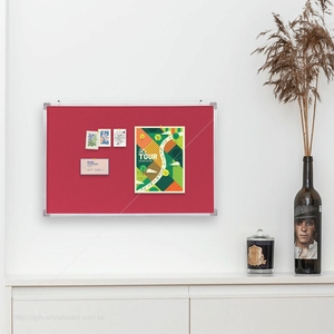 กระดานประกาศผ้าสักหลาดสีแดง SYH พร้อมกรอบและคุณสมบัติแสดงข้อความที่ทนทาน - Product Image 6
