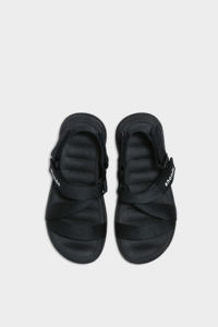 Sandalias Casuales con Tiras Cruzadas, Diseño de Punta Abierta, Color Negro Completo, Ligeras, de Secado Rápido, Unisex, Antideslizantes, con Aleación Antimol, Deportivas - Product Image 5