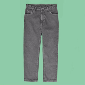 Pure Denim Light Wash Casual Solid Custom Logo Straight-leg <b>Jeans</b> <b>Men</b> with Button Wholesale - Product Image 1