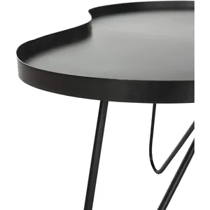 Table basse ronde en métal pour balcon, design compact, mobilier d'intérieur, décoration de luxe, plateau amovible - Product Image 3