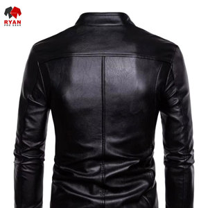 Ryan เสื้อแจ็คเก็ตหนังผ้าสวมใส่สบายพร้อมโลโก้ตามสั่ง - Product Image 5