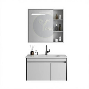 Bordes Reforzados y Muebles de Baño de Primera Calidad con Herrajes de Cierre Suave y Superficie No Porosa - Product Image 1
