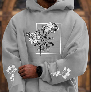 Sudaderas Extra Grandes para Hombre, Estilo Casual Urbano, Corte Holgado, Sudadera con Estampado Gráfico de Moda - Product Image 3