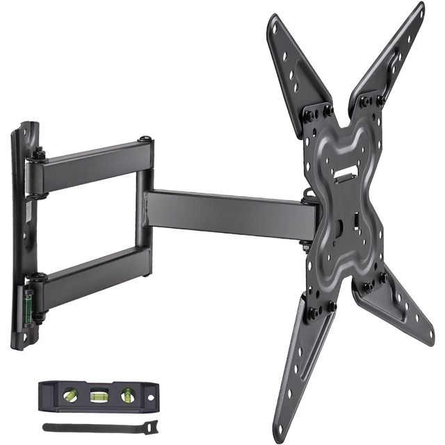 26-55 Inch Full Motion TV Wall Mount Bracket Swivel Tilt Horizontal Adjustment Articulating Arm TV Stand for Most TVs