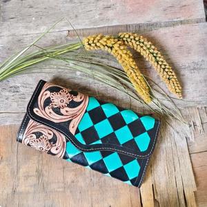 Cartera Larga de Cuero Genuino Unisex, Multifuncional, con Cierre Abierto, Minimalista, para Uso Diario, Hecha a Mano, Estilo Vintage, Venus LeathersWere - Product Image 1