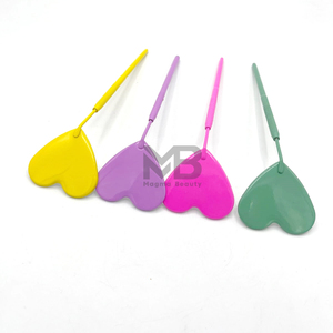 MAGMA BEAUTY Espejo de Maquillaje de Acero Inoxidable, Diseño Innovador, Resistente al Agua, Ecológico, con Forma de Corazón, Herramienta para Artistas de Extensiones de Pestañas - Product Image 2