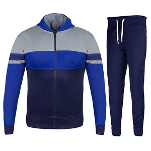 Ensemble de survêtement unisexe personnalisé 2026, style streetwear, respirant, en molleton 100 % polyester, pour la course et la gym - Product Image 3