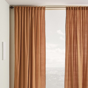 Fabricant de rideaux en coton lavables, vente en gros de rideaux naturels lavés à la main, tissu épais et doux - Product Image 1