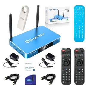 Super Box S6 Max, boîte TV Android avec chaînes préchargées, accès gratuit à vie - Product Image 5