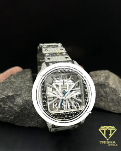 Luxury VVS Moissanite Diamond Watch 925 Sterling Silver Iced Out Square Dial <b>Wristwatch</b> Gift for Men Women - Product Image 3