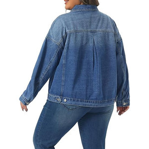แจ็คเก็ตยีนส์ผู้หญิง แขนยาว ติดกระดุม สไตล์วินเทจตะวันตก คลาสสิก ลำลอง สตรีทแวร์ - Product Image 3