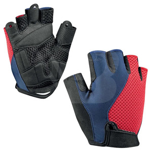 Gants de cyclisme unisexes légers et antidérapants en polyester de haute qualité, écologiques et sûrs, à demi-doigts, avec fermeture auto-agrippante - Product Image 1