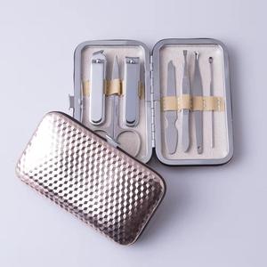 Luxurious Stainless Steel 7 in 1 <b>Nail</b> Kit Portable Manicure <b>Set</b> with Case for Adults - Product Image 4