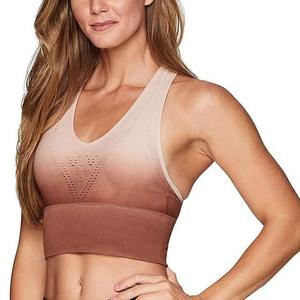 Soutien-gorge de sport pour femme grande taille, imprimé personnalisable, haute qualité, sans couture, bretelles croisées, pour yoga, gym, fitness, entraînement RAPID SPORTS - Product Image 4
