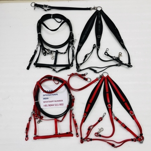Bridon d'endurance avec plastron, rembourrage importé, quincaillerie en acier inoxydable, équipement d'équitation réglable - Product Image 3