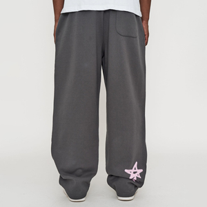 Pantalones Deportivos de Cintura Ajustable con Cordón, Ecológicos, con Estampado Personalizado, para Hombre, Estilo Urbano, con Puños, Lavados, Corte Recto, para Correr - Product Image 2