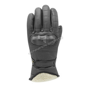 Gants de moto en cuir en promotion – Été et hiver – Gants de motocross et de course – Compatibles écran tactile – Pour moto, VTT et cyclisme - Product Image 3