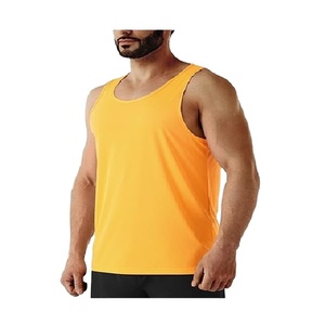 Nouveau design décontracté couleur unie pour hommes 100% coton manches en jersey simple moins col rond débardeur pour hommes du Bangladesh meilleur prix - Product Image 1